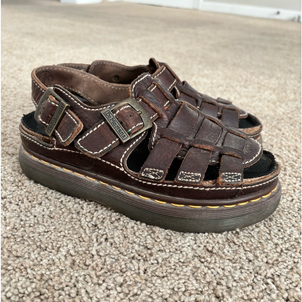 Vintage Dr. Martens Brown Fisherman Sandals